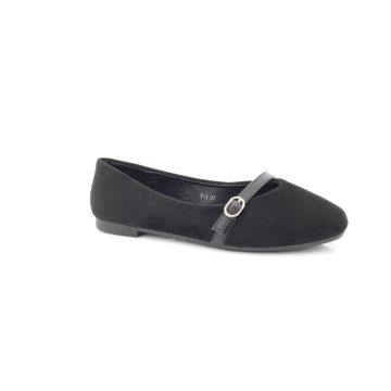 ShuCentre F1 Ladies Mary Jane Buckle Strap Casual Flats Shoes 