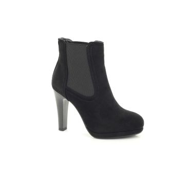 ShuCentre Ladies Black Twin Gusset High Heel Smart Shoe Ankle Boot