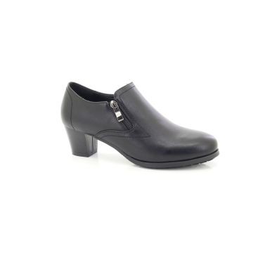 ShuCentre Ladies Comfort Formal Twin Zip Mid Heel Court Shoes