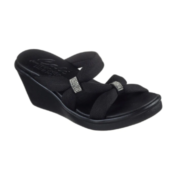 Skechers Ladies High Class Rhinestone Style Comfort Luxe Foam Classic Sandals
