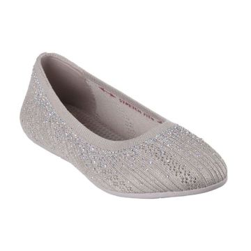 Skechers Ladies Cleo 2 Glitzy Daze Pearl And Rhinestone Slip On Flat Shoes