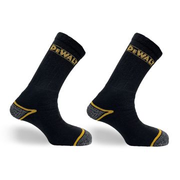 DeWalt Hydro Black Socks Pro Comfort Cushioned Workwear Heavy Duty
