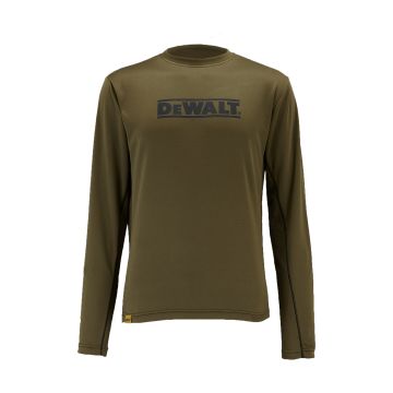 DeWalt Truro Long Sleeve Performance T-Shirt in Olive 