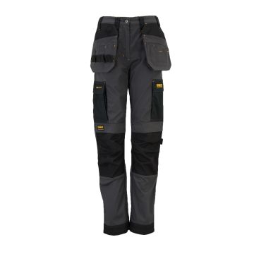 DeWalt Roseville Women's Black/Grey Work Trousers Stretch Slim Fit