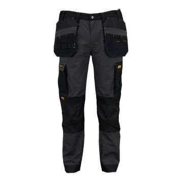 DeWalt Albany Grey Black Slim Fit Stretch Ripstop Trousers 