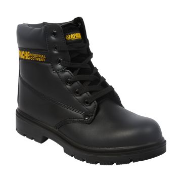 Apache AP300 Black Leather S3 Water Resistant Unisex Safety Boots