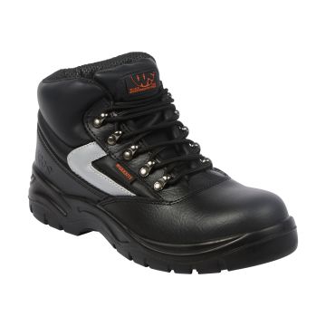 WORKSITE SS601SM Mid-Cut with Reflective Flash Boot Steel Toe Midsole Safety