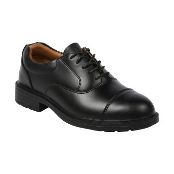 City Knights SS501CM Black Leather Oxford leather safety Shoes 