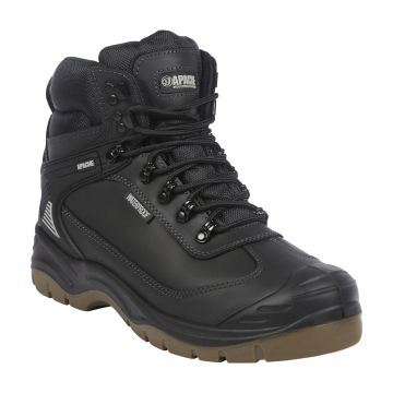 Apache Ranger Black Leather Waterproof Safety Boots 