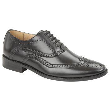 Goor B370A Black Classic Smart Brogue Oxford Shoes