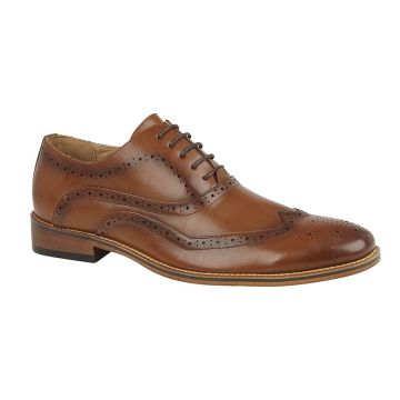 Goor B424B Brown 5 Eyelet Boy's Oxford Brogue Shoes