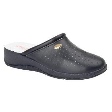 DEK L128C Navy Blue Coated Leather Clog