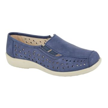 Boulevard L130C Side Gusset Summer Pepper Hole Punched Padded Shoes