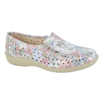Boulevard L130FM Side Gusset Summer  Pepper Hole Punched Padded Shoes 