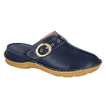 MOD COMFYS L309C Navy Softie Leather Slip on Mule