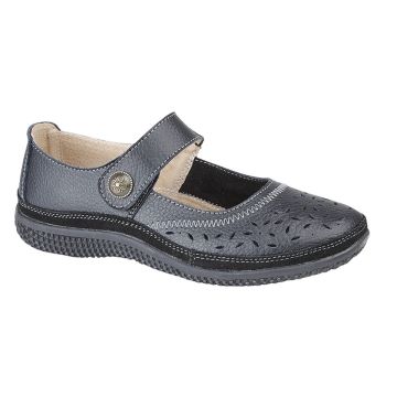 Boulevard L408A Touch Fastening Perforated Bar Casual shoes