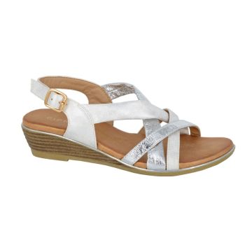 CIPRIATA QUARTA L469FS Two Tone Sling Back Buckle Sandal