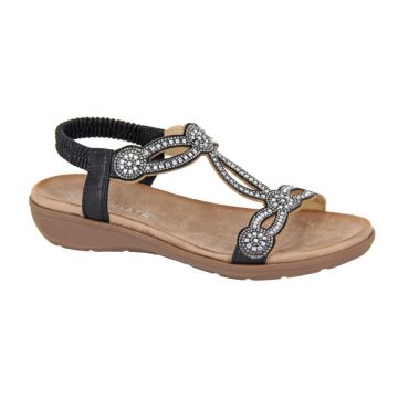CIPRIATA GIADA L519A Jewelled Elasticated Sling Back Sandal