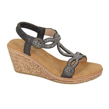 CIPRIATA ORA L524A Jewelled Elasticated Sling Back Sandal