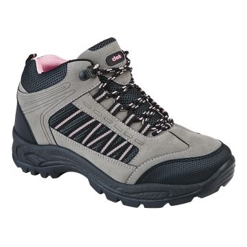Dek L545FP`GRASSMERE Grey/Pink Synthetic Nubuck/Textile Ladies Trek & Trail Ankle Boot