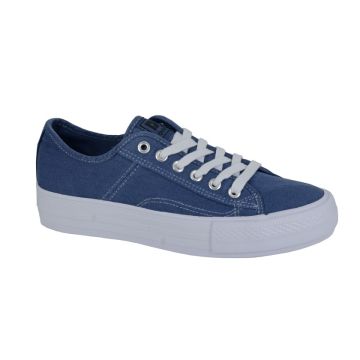 DEK L944DNC 6 Eye Denim Blue Washed Canvas Shoes