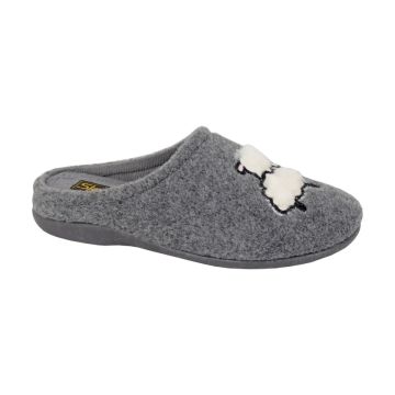 Sleepers SUZIE LS171F Grey Felt Sheep Mule Slipper
