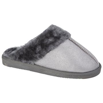 Sleepers JULIET LS859FS Silver Glitter Cuff Mule Sparkle Slipper