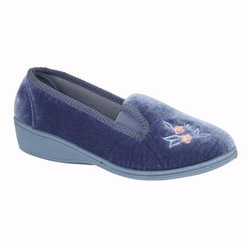 Sleepers Gina II LS962C Soft Velour Full Gusset Slippers 