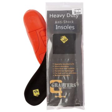 GRAFTERS SUINHD1 Heavy Duty Jobsite Anti-Shock Insoles