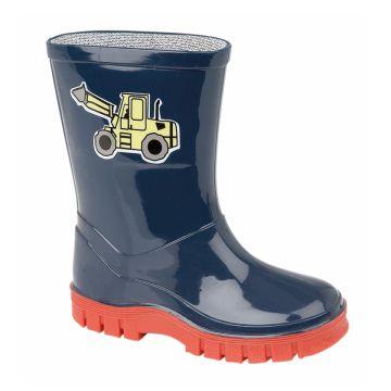 STORMWELLS W204C Digger Kids Puddle Wellington