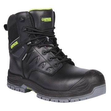 Apache Chilliwack Black Side Zip Waterproof Safety Boot With GTS Outsole 