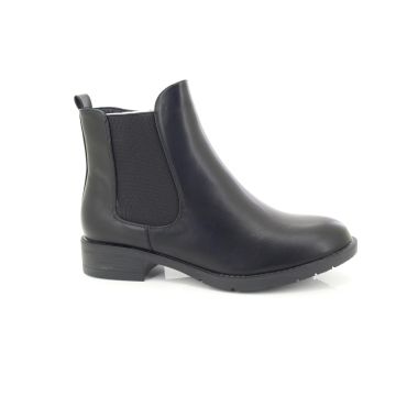 ShuCentre DR5709 Ladies Black Single Gusset Inside Zip Chelsea Ankle Boot