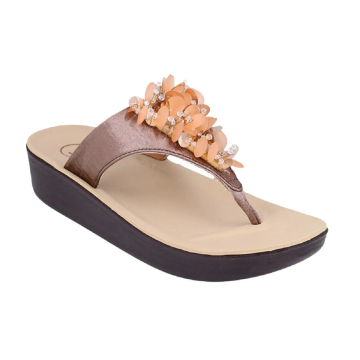 Aerosoft FW8387 Ladies Brown Comfort Thong Flip Flop Sandals