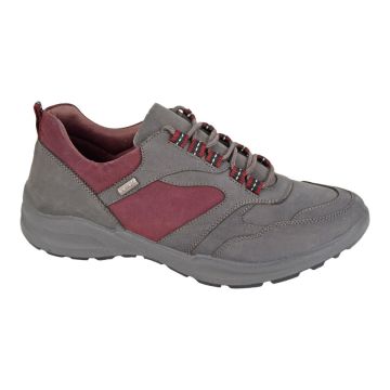 Aztrek L620F GLYNDWR Grey/Burgundy Nubuck Ladies Waterproof Trail Shoe