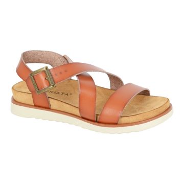 Cipriata OLVIA L649BT Tan Strappy Buckle Halter Back Sandal