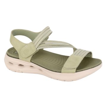Cipriata ELENA L658E Green Twin Touch Fastening Elasticated Sandal