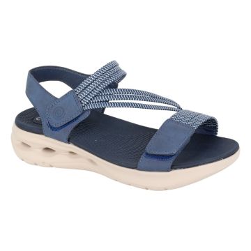 Cipriata ELENA L658NC Navy Blue Twin Touch Fastening Elasticated Sandal