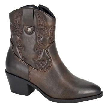Cipriata L717DB BERTILLA Inside Zip Western Cowgirl Ankle Boot