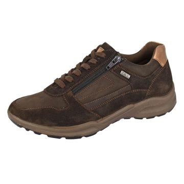 Mod Comfys L753B TISSINGTON Brown Nubuck Ladies Waterproof 6 Eye/Zip Trail Shoe