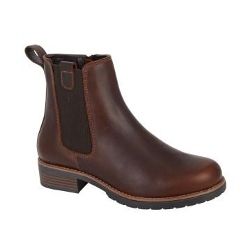 WOODLAND L771B Brown Leather Single Gusset Inside Zip Ankle Boot