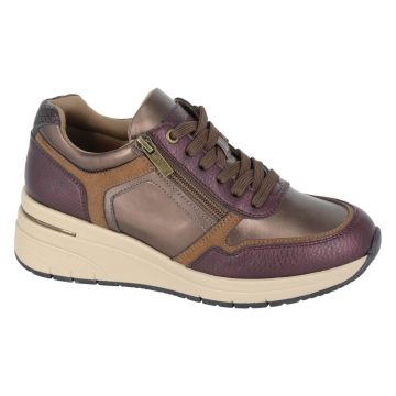 CIPRIATA L850BD Ladies 6 Eye Lace and Zip Glam Trainer