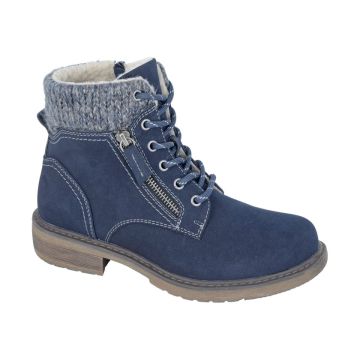 CIPRIATA L859C Inside Zip 7 Eyelet Lace Up Ankle Boot