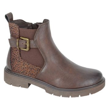 CIPRIATA L867B Inside Zip Gusset/Buckle Ankle Boot