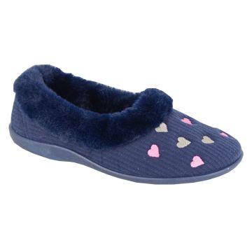 Sleepers DAISY Faux Fur Full Cuff Hearts Full Slipper