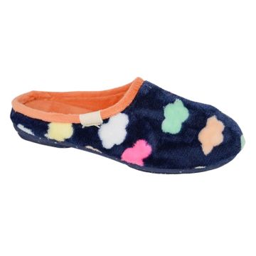 Sleepers LS178C SHEENA Multi Coloured Cloud Mule Slipper