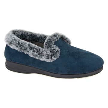 SLEEPERS LS202C Faux Fur Full Cuff Tab Slipper