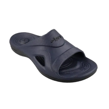 Aerosoft M0221 Men's Navy Summer Beach Pool Shower Slip On Mules Sliders