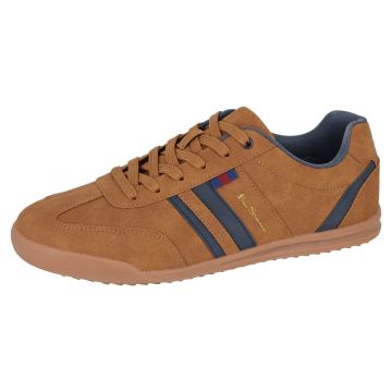 BEN SHERMAN M 068TS FEEDBACK Tan/Navy Synth. Suede 6 Eye Leisure Shoe