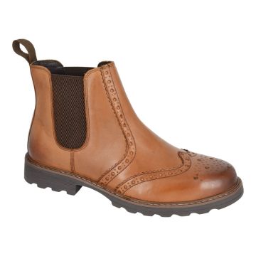 ROAMERS M082LT Twin Gusset Brogue Wing Cap Dealer Boot