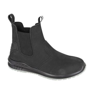 GRAFTERS M9501A Black Action Nubuck Twin Gusset Safety Dealer Boot